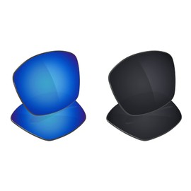 Galvanic Replacement Lenses for Costa Del Mar Inlet Sunglasses - Ice + Black Polarized - Combo Pack