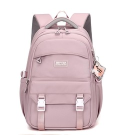Purple Kids Backpack for Teen Girls Plain School Bag for Elementary Middle School Bookbag for Women