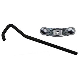 Inline Tube (J-7-3) Spare Tire Hold Down with Wing Nut Compatible with 1960-88 Gm Vehicles