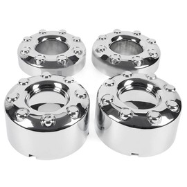 DOTCOM 4PCS Wheel Center Hub Caps Set 17 Inch Fit Ford F350 Super Duty Dually (DRW) 2005 2006 2007 2008 2009 2010 2011 2012 2013 2014 2015 2016 4x4 Front & Rear
