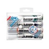 Pentel Maxiflo Pack of 4 Whiteboard Bullet Marker Broad Tip-Black,