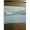 PACIFIC NORTHWEST WASHINGTON STATE FERRIES CHRISTMAS POST CARD FERRY IN