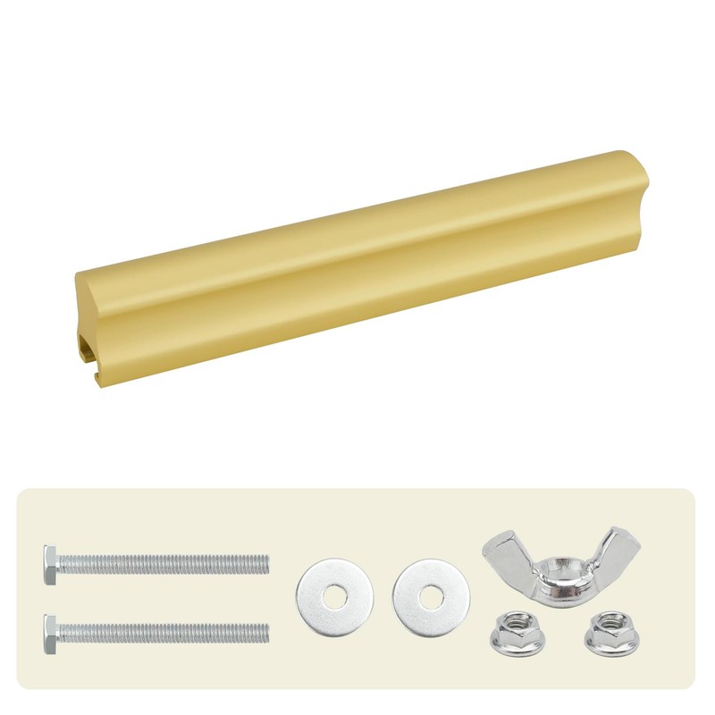 Peaha 10 Pack Adjustable Drawer Pulls Matte Gold Cabinet Handles