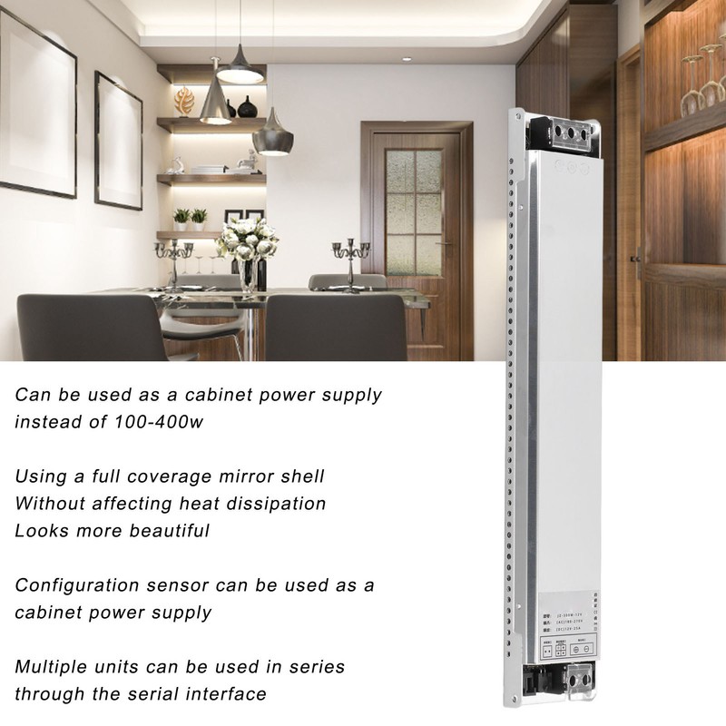 LED Power Supply Cabinet Intelligent Induction Control Adapter 300W Home