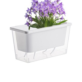 Self-Watering Indoor Planter,Indoor Planter Box - Rectangular Balcony Fruit Nursery Box for Window Sill Narrow Space