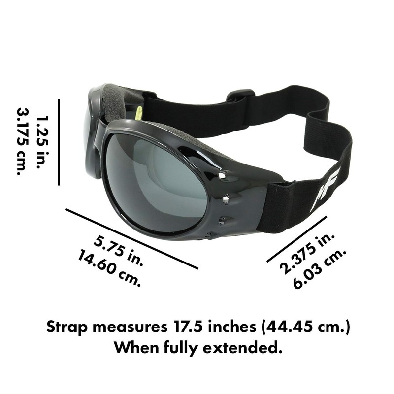 MF Vulcan Goggles (Black Frame/Smoke Lens)