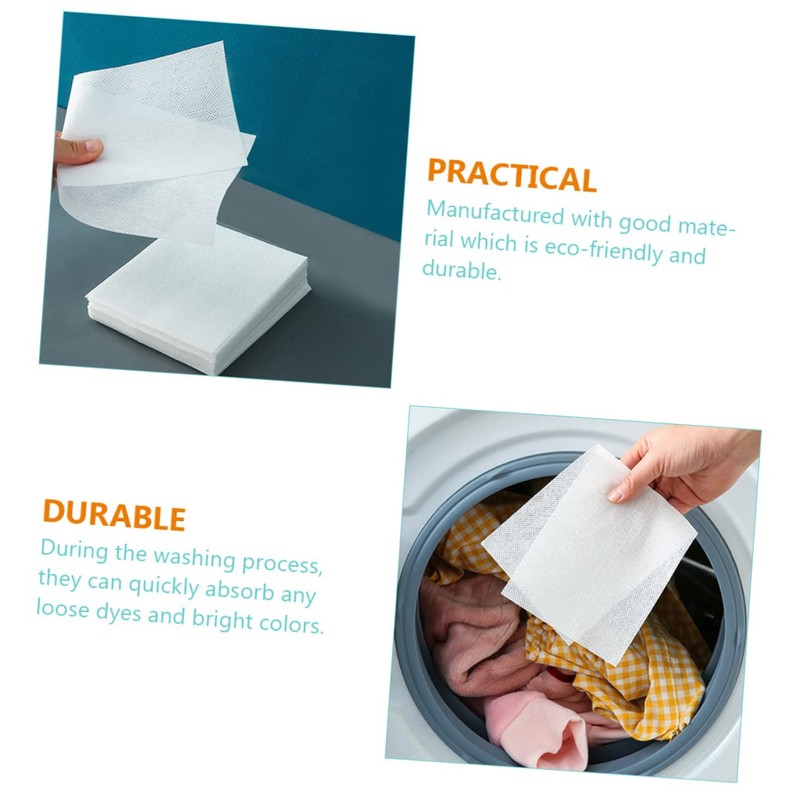COLLBATH Washing Paper for Clothes Dye-absorption Laundry Sheets Anti-dyed Laundry