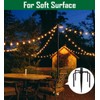 Tigerden 10ft String Light Poles for Soft Surfaces, Light Poles