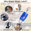 Dog Collar Leash Connector, Magnetic Automatic Magic Latch One Touch