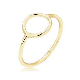 Elli Premium 0610791915 Women's Statement Rings, Gold