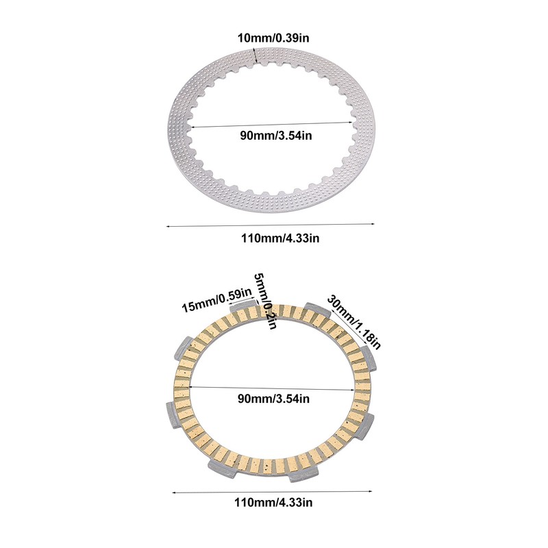 Motorcycle Clutch Friction Disc Plates Kit 22201 166 000 for