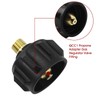 MENSI Propane Gas Cylinder QCC Type Adapter with 1/4" Male