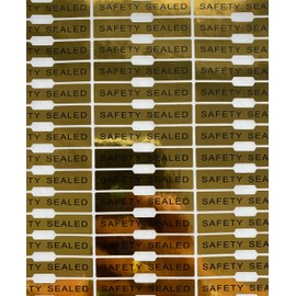 Hologram Stickers Labels Dog Bone Warranty Void Labels Tamper Proof 50 mm x 10 mm Safety SALED Gold (500)