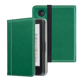 Derwere Case for Kobo Clara 2e/Clara BW/Clara Colour, for Tolino Shine Color/Shine 4/Shine 5 Case with Hand Strap, Green