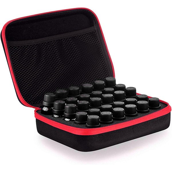 DHXYZZB Essential Oils Carrying Case Holds, 30 Bottles 5ml, 10ml,