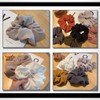 WHITE FANG ZA080 Women's Scrunchie Hair Rubber Solid Colorful, Stylish,