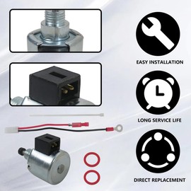 1275733 1275534 1275709 1243502 Carburetor Fuel Solenoid for 22HP kohler engine 917.289340; for Kohler 26509 16 HP (11.9 kW) Engine;for 26517 Hu*qvarna, 16hp, 11.9kW by YTXXDEUS