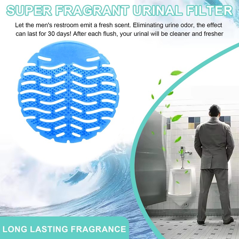 Omevett 10 Pcs Urinal Mats Scented Urinal Screen Deodorizer Mats