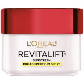 L'Oréal Paris Revitalift Anti-Wrinkle and Firming Face Moisturizer with SPF 25, Pro-Retinol and Centella Asiatica, Paraben Free, 1.7 oz (Packaging may vary)