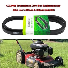 Wanotine GX20006 Drive Belt 1/2" x 89" Replaces UC30568 John Deere 48 inch Drive Belt for D110, D120, D125, D130, D140, D155, D160, D170, L110, L111, L118, L120, L130, E170 Lawn Tractor Mower