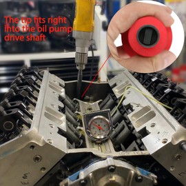 ReluxGo Oil Pump Primer Tool, Compatible with GM Chevy V6 V8 SBC 350 BBC 454 Small and Big Block Chevy Engines