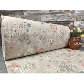 240 cm Wide, Sold by the Metre from 50 cm, Poplin Cotton Fabric, Children's Fabrics, Flowers, Baby Fabrics, Flower Meadow, Ranforce Craft Fabric, Oeko-Tex VP0B052 (Cream)