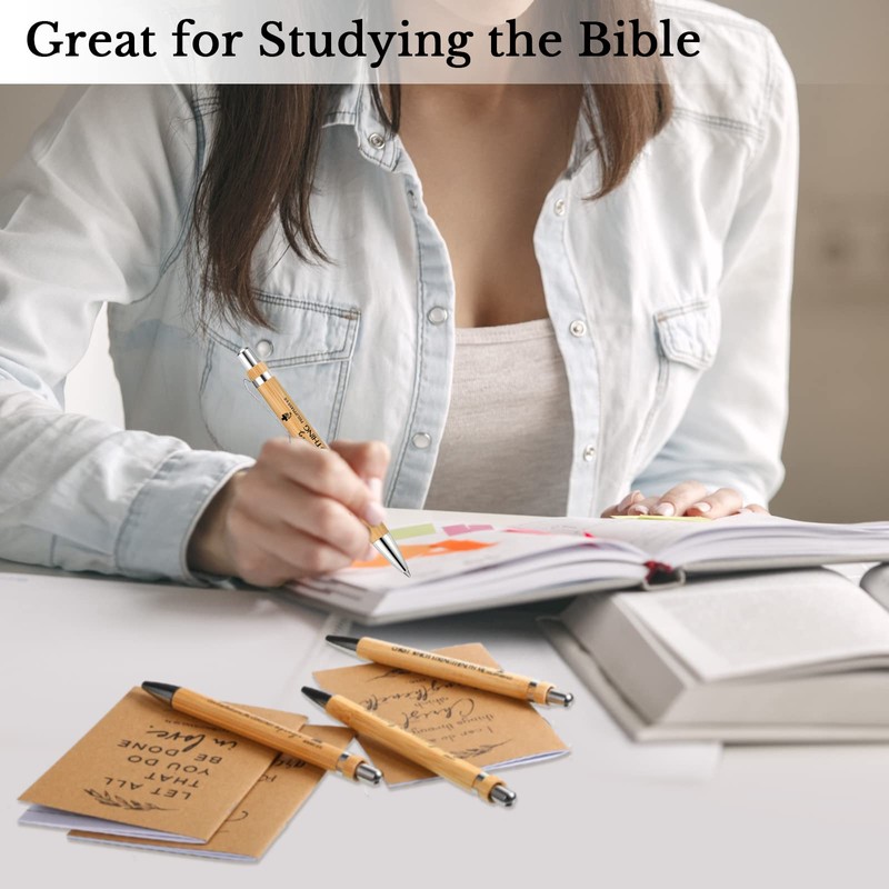 Fuutreo 40 Pcs Christian Gift Bible Verse Prayer Journals Bible