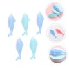 Healvian 5pcs Dolphin Shape Nail Cleaning Brush Fingernail Scrub for