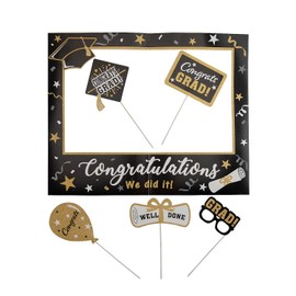 Graduation Photo Booth Frame Kit, 6 Pieces