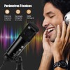 TXG Micrófono Condensador, Micrófono USB con Tripié, Microfono con Soporte