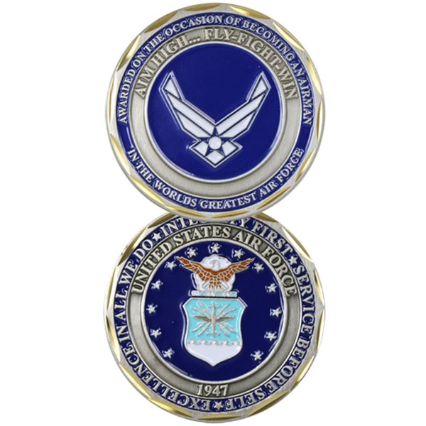 EAGLE CREST U.S. Air Force Airman Award Challenge Coin