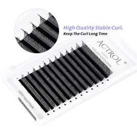 ACTROL YY Eyelashes Extension Lashes Black D Curl 0.07mm 8-12mm Mix 4D Lash Volume Extension Easy Fans Y Shaped Premade Soft Eyelashes Supply