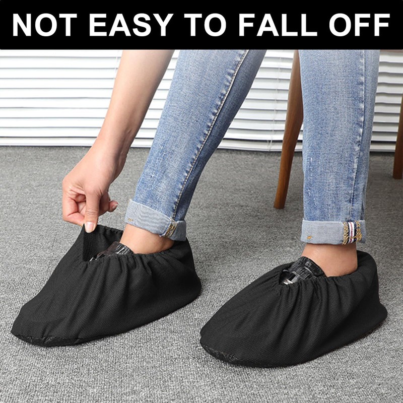 Onezebra 4 Pairs Shoe Covers, Waterproof Shoe Covers, Shoe Covers