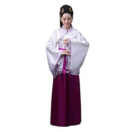 Cosplay Life Chinese Traditional Hanfu Dresses for Women Full Dress - Purple Hanfu Dress (One Size)