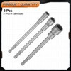 sourcing map 3pcs Nut Driver Drill Bit 8-12mm Metric Impact