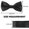 EKIND Adjustable Pre-Tied Bowtie for Boys, Double Layer Satin Fabric,