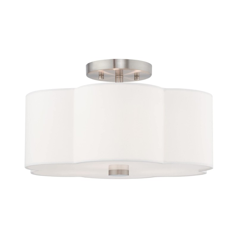 Livex Lighting 3 Lt Brushed Nickel Ceiling Mount