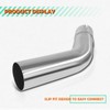 PM PERFORMOTOR 45 Degree DIY Custom Mandrel Exhaust Tubing, 3"