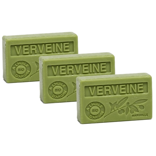 La Maison du Savon Organic Argan Verbena soap 100g (3 Pack)