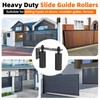 MeBantoo Sliding Gate Guide Roller Kit, Heavy Duty Black Nylon