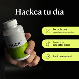 B-FIT B - HACK Fosfatidilserina 20%, Alfa GPC 50%, L-Tirosina, L-Teanina y Guaraná - Ácido Fólico - Suplemento Alimenticio - 60 Cápsulas - Sin Gluten, Sin OMG - 30 Días Consumo
