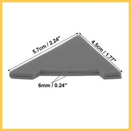 REPAIROCK 2pcs PVC Universal Car Door Corner Edge Guards Bumper Protector Cover Gray Auto Replacement Parts
