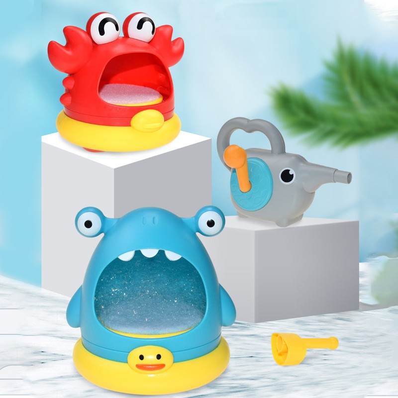 Kids Bubble Maker Toy Cute Animal Shaped Double Play Modes