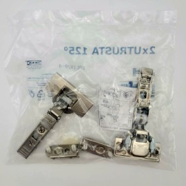 IKEA 4 hinges wit 4 soft closing dampers for IKEA Cabine UTRUSTA Hinge, 125 °