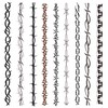 9-Sheet Variety Pack of Large Barbed Wire Temporary Tattoos, Long