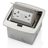 Leviton PFGF2-BN Pop-Up Floor Box with 20 Amp, Tamper-Resistant Self-Test