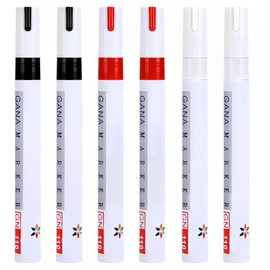 CPJJ 6 Pieces Car Tyre Marker Pen, Tyre Marker DIY Tyre Pen for Car Motorcycle Tyres (3 Colours), multicoloured