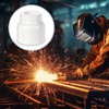4 Pack #12 White Ceramic TIG Cups with 1/8 Mesh
