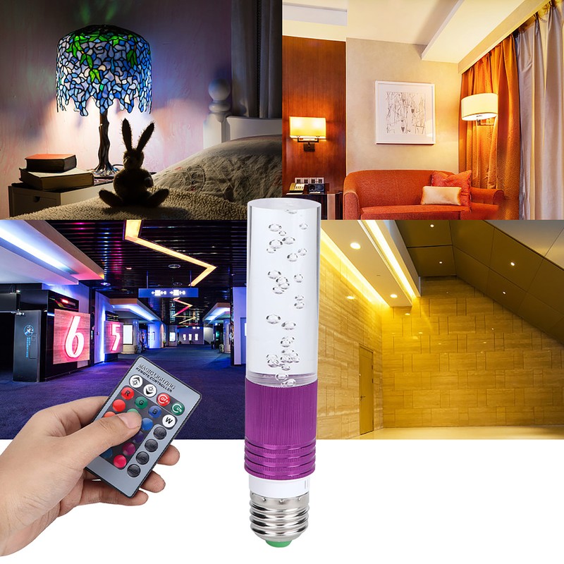 E27 AC85-265V 3W LED RGB Crystal Light Bulb Party Atmosphere