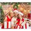 SJOLOON Rustic Christmas Barn Wood Door Backdrop for Photography Xmas